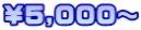 \5,000~